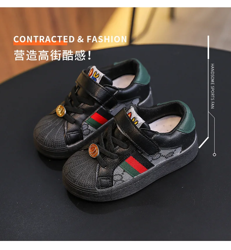 New Fashion Brand Sports Shoes Board Four Seasons Rubber Sole Shallow Mouth Cover Foot Velcro Casual White Age Range Item Type