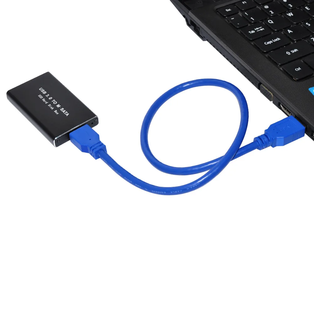 Мини SSD чехол для жесткого диска USB3.0 адаптер mSATA жесткий диск корпус алюминиевый сплав внешний жесткий диск чехол mSATA к USB3.0 коробка