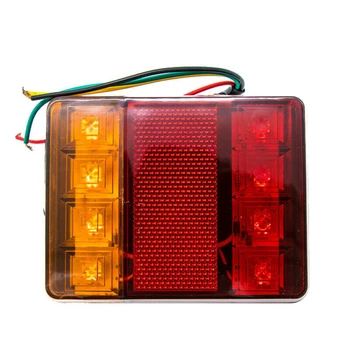 

Parts Turn Signal Light Accessories Truck Trailer 2Pcs 8 LED 12V Brake