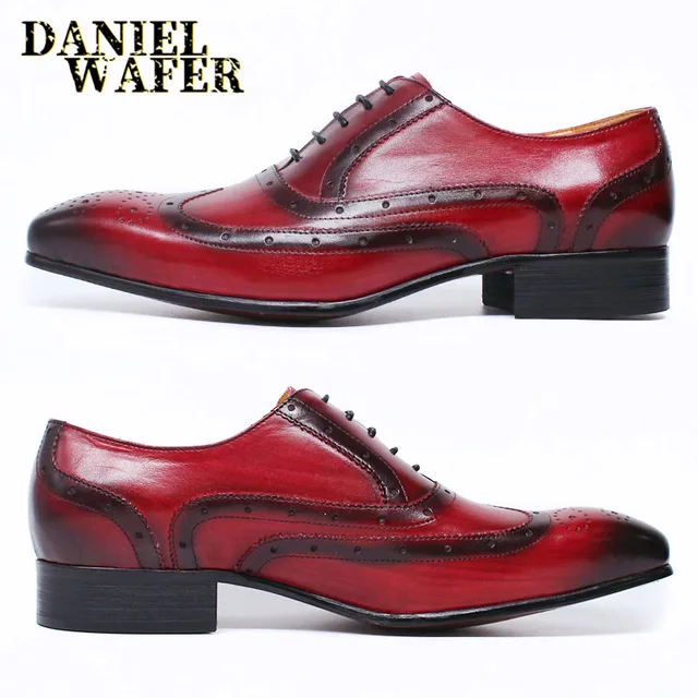 LUXURY LEATHER SHOES MEN HANDMADE 
