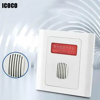 

New Module 220V Voice Sensor Switch Sound Control Light Controller Wall Mounted Time Delay Switch Intelligent Auto On Off