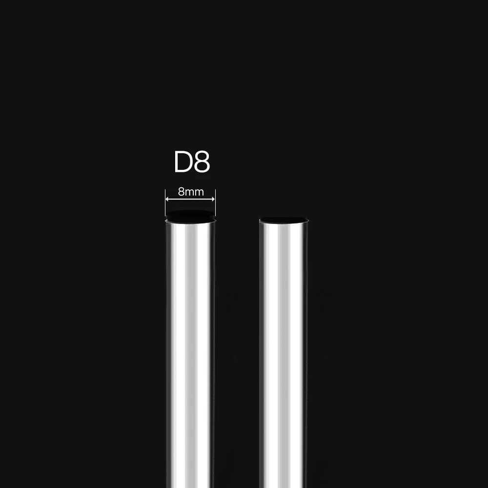 Детали 3d принтера, Гладкий стержень вала, оптическая ось, несколько вариантов длины 100 150 200 250 300 320 330 350 мм, CNC хромированный диаметр 8 мм