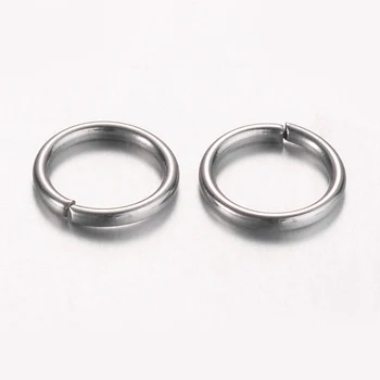 

5000pcs 5.5x0.7mm 304 Stainless Steel Jump Rings Close but Unsoldered Ring for DIY Jewelry Making 21 Gauge Inner Diameter: 4.1mm