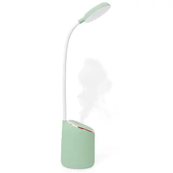 

LED Desk Lamp with Humidifier Air Purification, USB Rechargeable, for Home, Office, Bedroom, Press Control