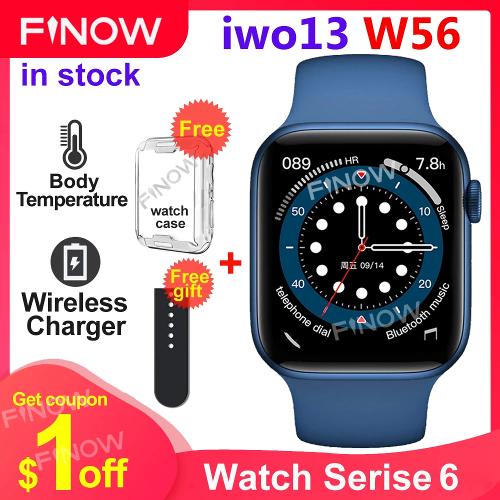 Iwo 13 W56 Smart Watch Men Support Wireless Temperature Ios - AliExpress