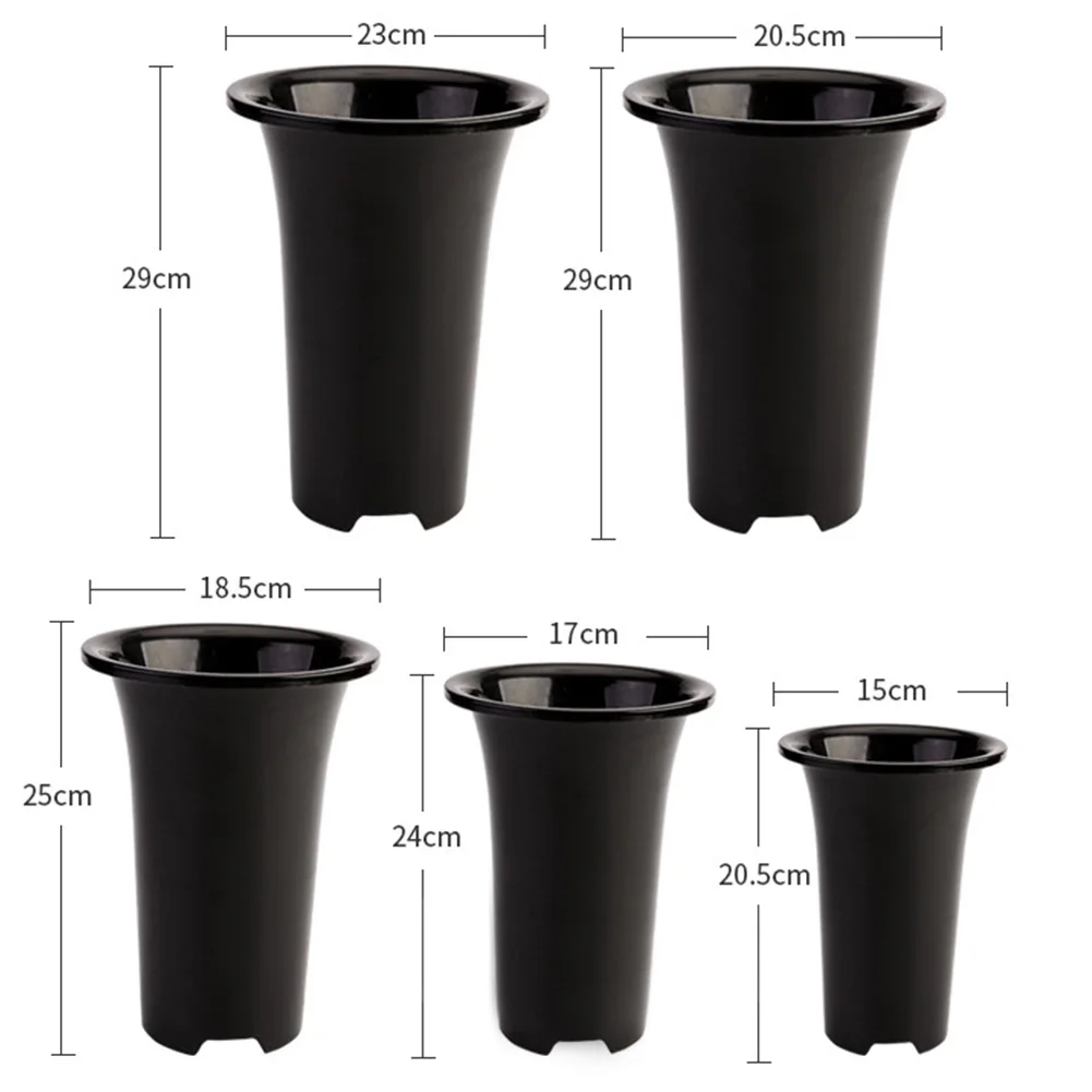 Planter Plastic Desktop Round Shape Breathable Office Home Bonsai Garden Supplies Balcony Flower Pot Plants Decor Ornamental