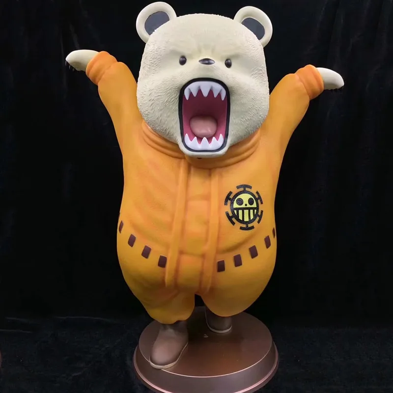 60 см аниме ONE PIECE Красное сердце Пираты белый медведь Bepo ПВХ фигурка Коллекция Модель игрушки X3980