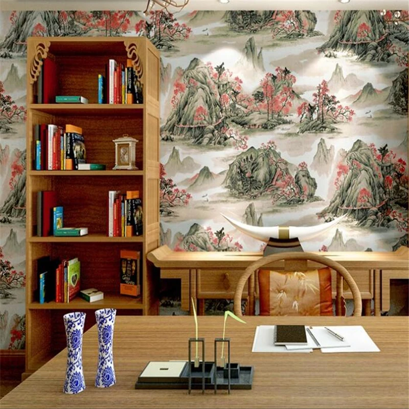 Высококачественные обои в китайском стиле WELLYU старинном Классическая картина