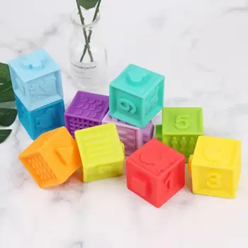 

6-12pcs/set Kids 3D DIY Assembling Building Blocks Children Educational Toy Plastic Digital Blocks Toy
