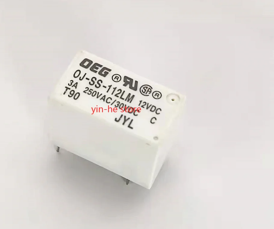 

1PCS OJ-SS-112LM Original genuine Power relay 12V 3A 4 pin normally open