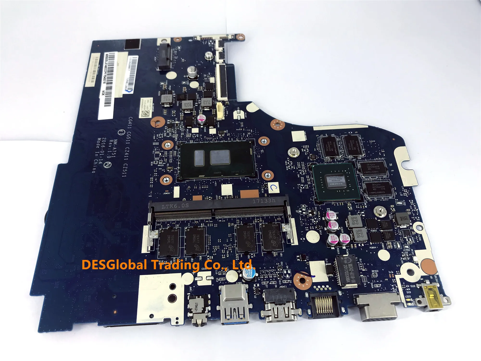 discounted  CG411 CG511 CZ411 CZ511 NM-A751 Mainboard for Lenovo 510-15ISK 310-15ISK Laptop Motherboard I3-6006