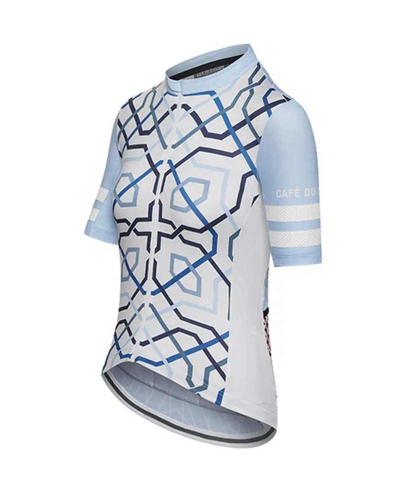 Jersey Кафе Du Cycliste женский топ с коротким рукавом велосипед рубашка Aero Высокое качество Велоспорт Джерси велосипед ciclismo взять на себя заказ - Цвет: Jersey