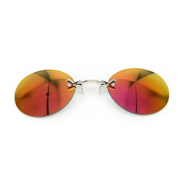 Sunglasses 4 Pack - Retro Round Clip-On Nose Glasses, Rimless & Lightweight (4 Colors Included) - View #10