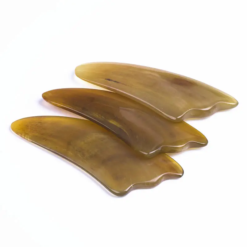 

10PCS Natural Sheep Horn Guasha Plates Beauty Massage Tool Healthy Tools L002