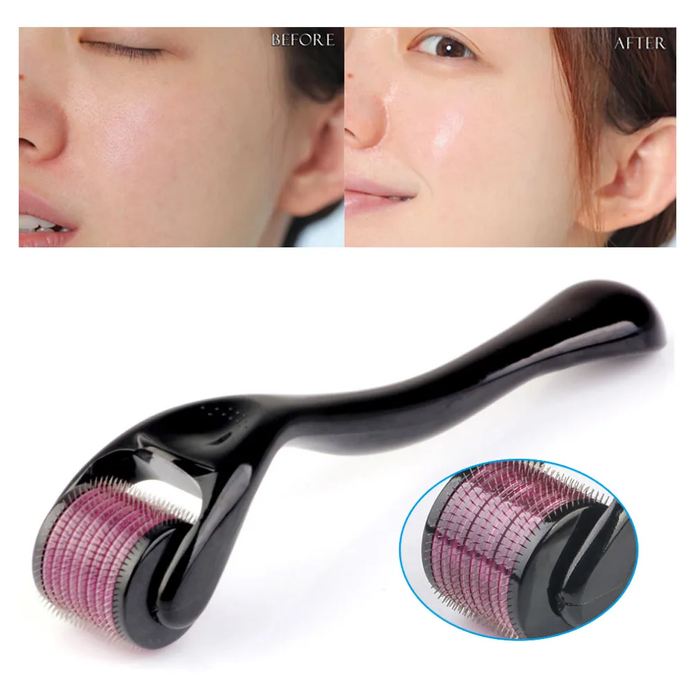 

540 derma roller pure microneedling 0.2/0.25/0.3mm needles Length titanium dermoroller microniddle roller for face