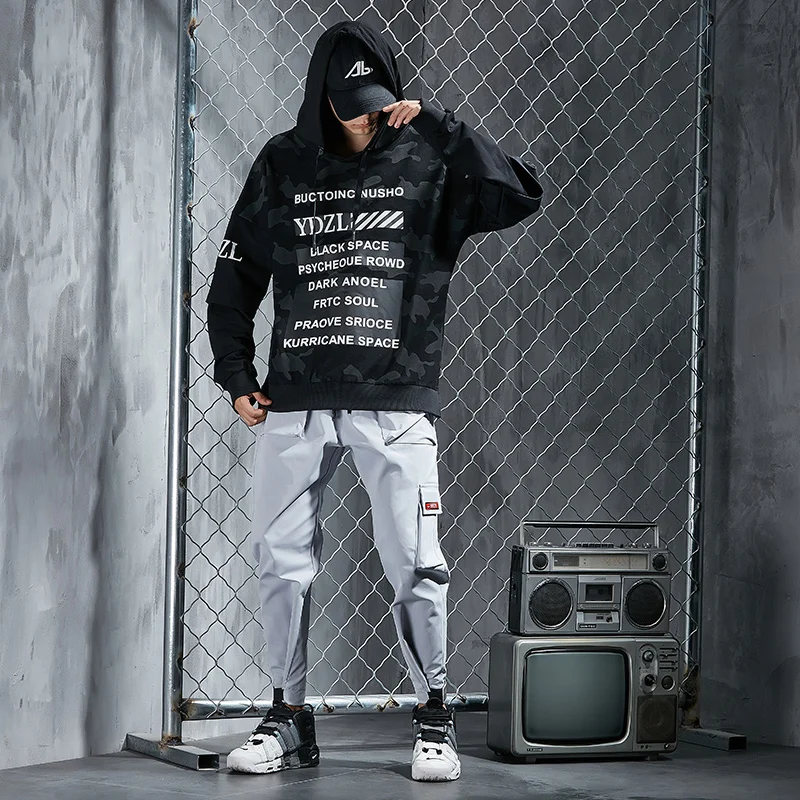 Popular Hoodies Camouflage Set Men Sweatshirt Pants Sport Man Clothes Set Suits Men Cargo Pant Jogger Set Man Jacket Track Suit Trousers