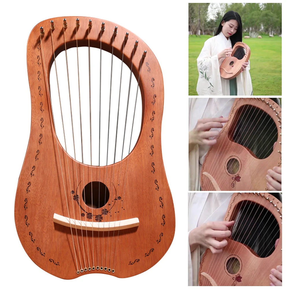 

Practice Musical Instrument Sound Travel 10 16 String Professional Portable Mini Entertainment Gift Solid Wood Lier Harp Party