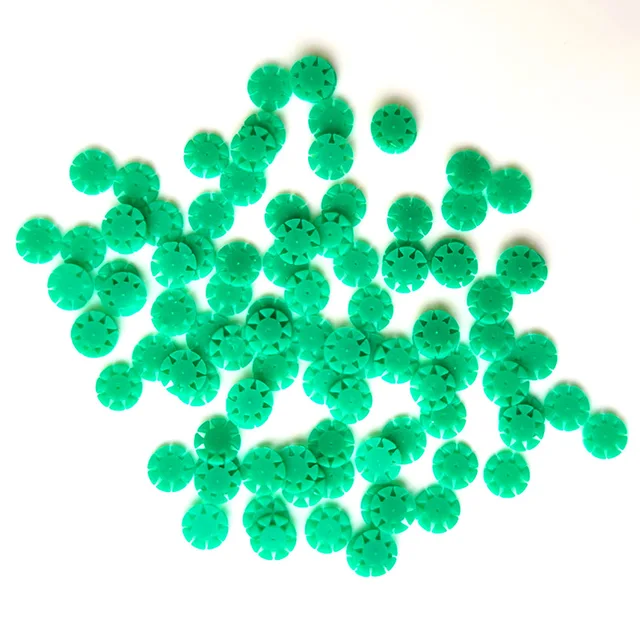100pcs/bag Dental Endo Files Stoppers Flower Disinfection Marking Circle Endo Files Counters for