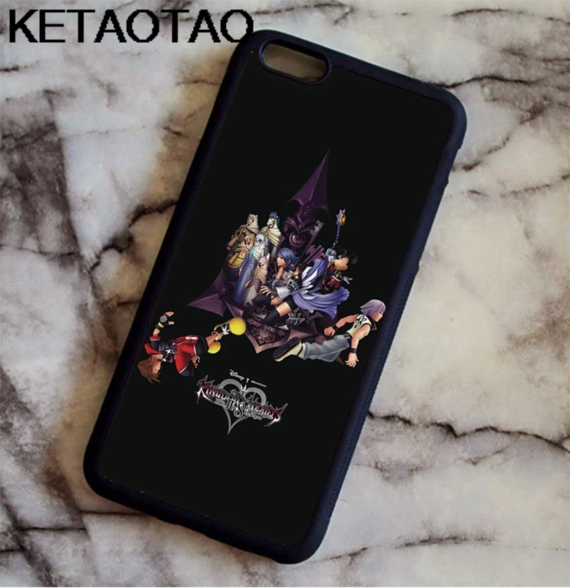 KETAOTAO, чехол для телефона Kingdom Hearts s, для iPhone 4S, SE, 5C, 5S, 6 S, 7, 8 SE, X Plus, XR, XS, Max, чехол из мягкого ТПУ, резины, силикона - Цвет: Серый