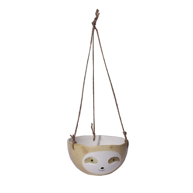Creative Succulent Flower Pot Hanging Nordic Ceramic Large Caliber Meaty Raw Stone | Дом и сад