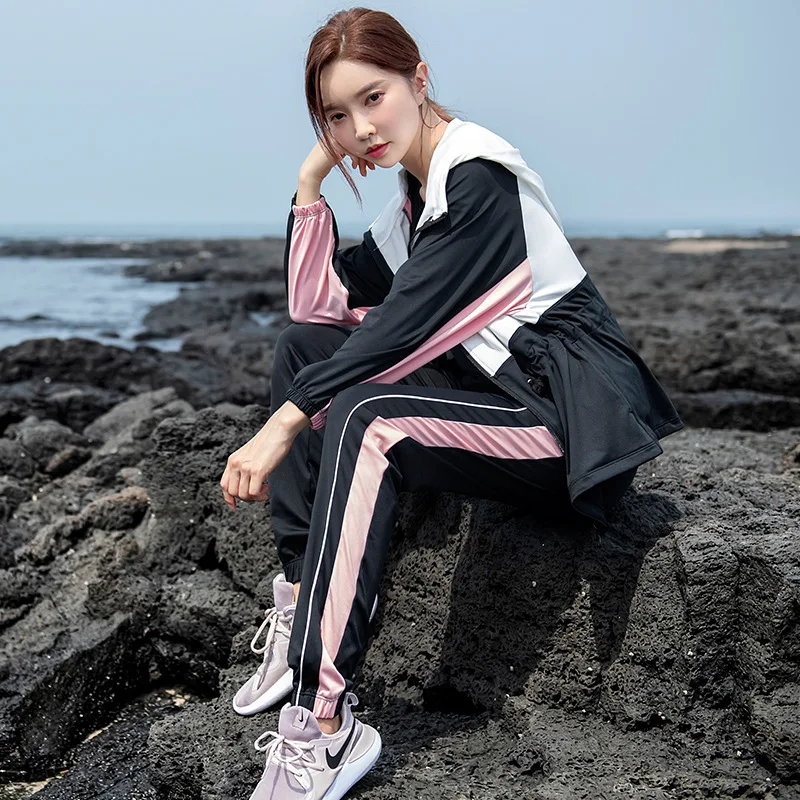 

2020 New Style Gym Sports WOMEN'S Suit Large Size Loose-Fit Quick-Dry Four-piece Set Running Yoga Clothes