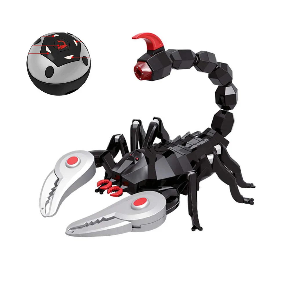 

Big size Realistic Black RC Scorpion Remote Control Infrared Dark Scorpion with Sounds Flashing Eyes tricky toys for Kids Adults