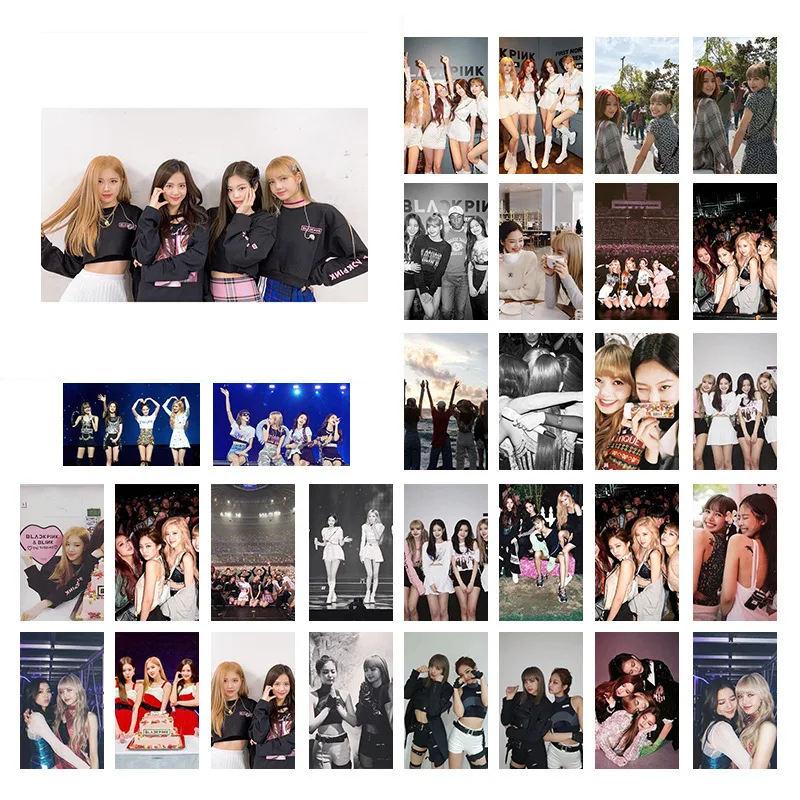 

30Pcs/set Korean KPOP BLACKPINK 2019 New Album Photo Cards Selfie Made LOMO Card Postcard Decoration women Fans Supplies Gifts