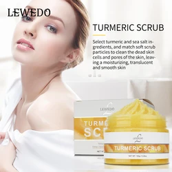 LEWEDO 150g Turmeric Body Exfoliating Scrub Dead Skin Remover Bathing Exfoliating Body Scrub Peeling Facial Scrubs Skin Care