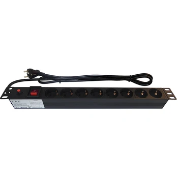 

8 seats SHUKO Power Strip for cabinet rack 19 "with illuminated switch
