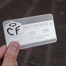 Высококачественная лазерная гравировка металла из нержавеющей стали визитная карточка/визитная карточка
