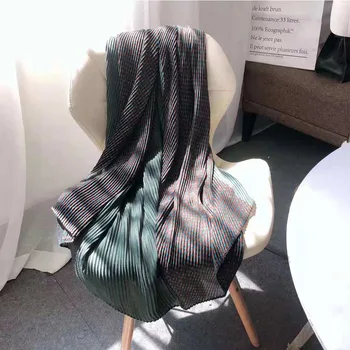 

New Arrival Women Scarves Fashion Satin Silk Scarf Hot Sales Luxury Brand Soft Pashmina Beautiful Female Wraps