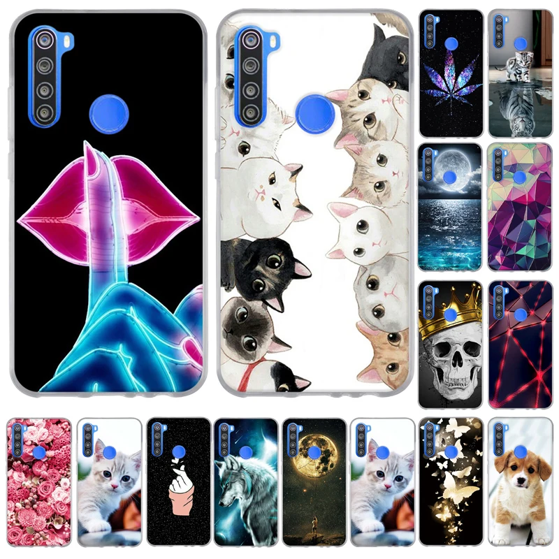 Чехол для Xiaomi Redmi Note 8 T задняя крышка с кошкой бамперы Xiomi Note8t чехлы телефонов из