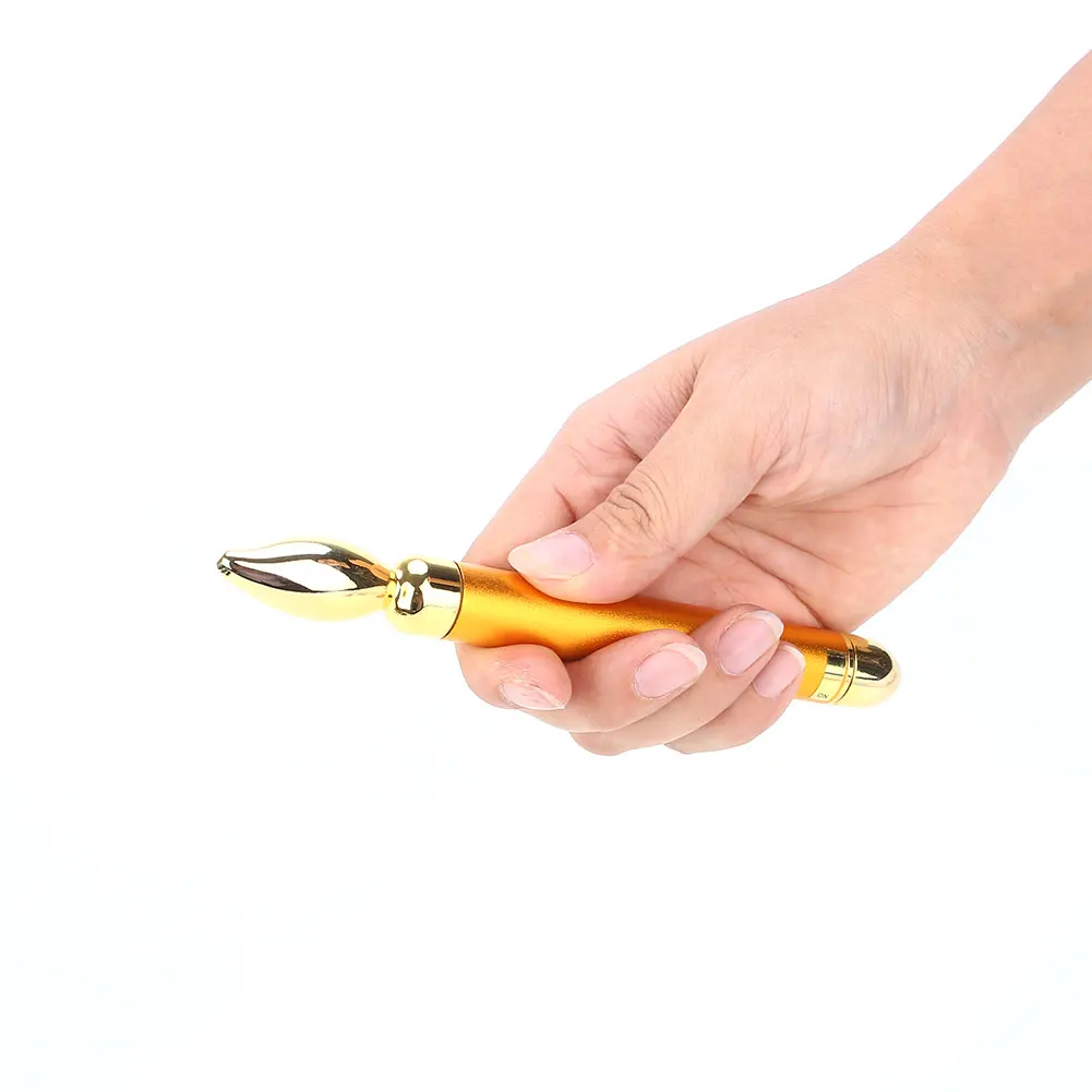 Eye массажер для лица, Очищающий маски для лица, вибрация, Золотая палочка, Электрический Золотой портативный инструмент для женщин, вибрирующий уход за кожей