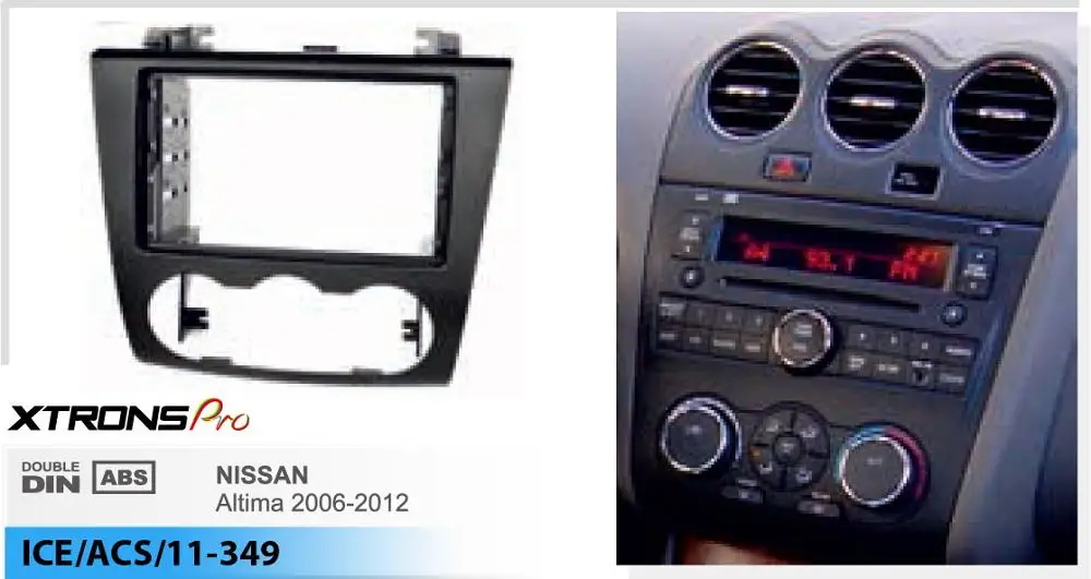 XTRONS 11-349 автомобильный аудио тире для NISSAN Altima 2006-2012 головное устройство установка фасции панель