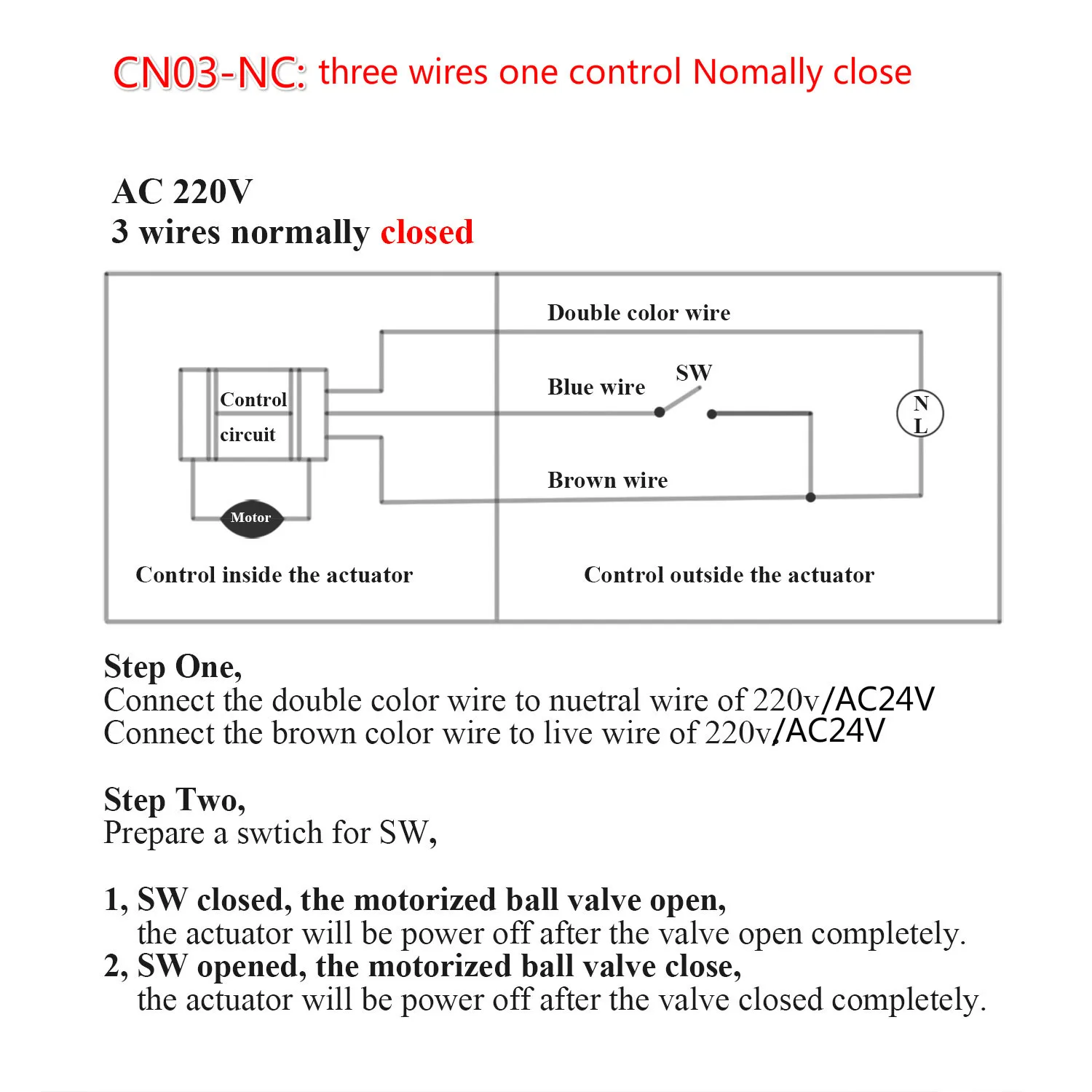 Трехходовой латунный моторизованный шаровой клапан AC220V/24V DC5V/12V/24V электрический