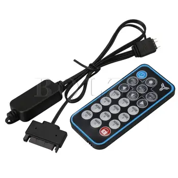 

BQLZR SATA Power Supply 5V 3-Pin Light Stripes RGB Controller Remote Control