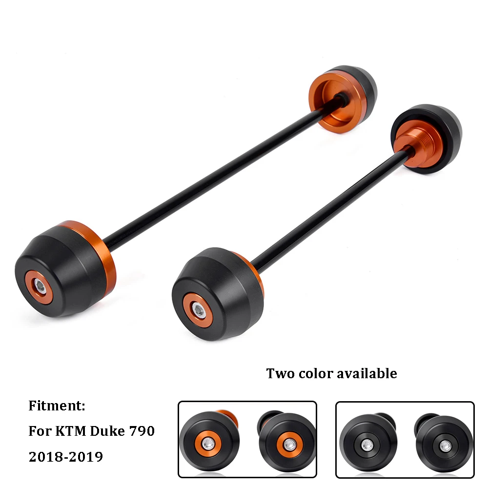 

Motorcycle Front & Rear Axle Fork Wheel Frame Slider Protector Crash Bike Protection Cap For KTM Duke 790 2018 2019 Accessories