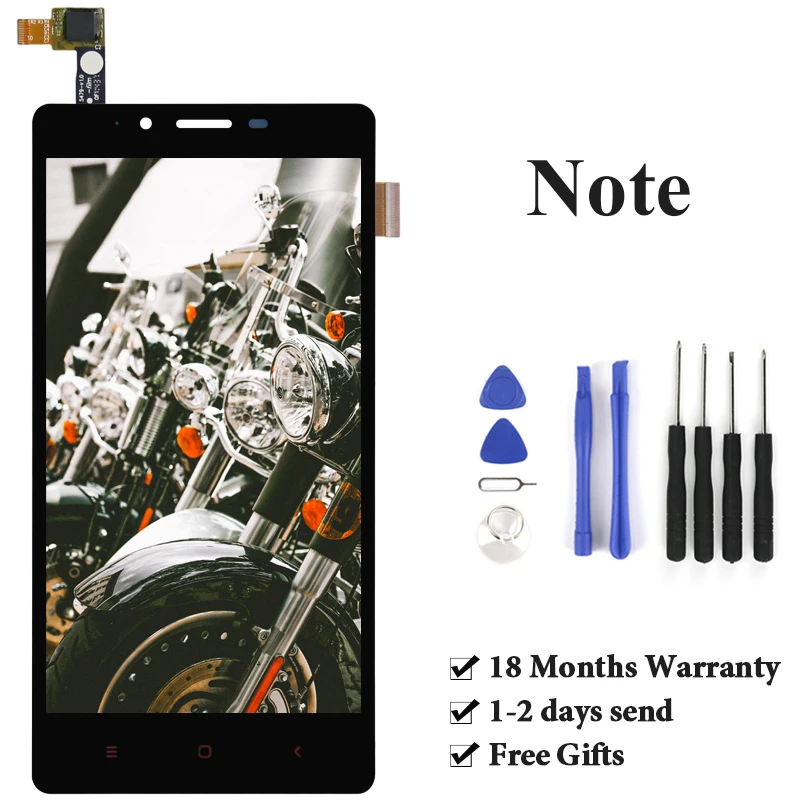 

5.5" inch LCD Screen For xiaomi Redmi Note Grade high copy Quality Digitizer Assembly LCD For xiaomi Redmi Note Display