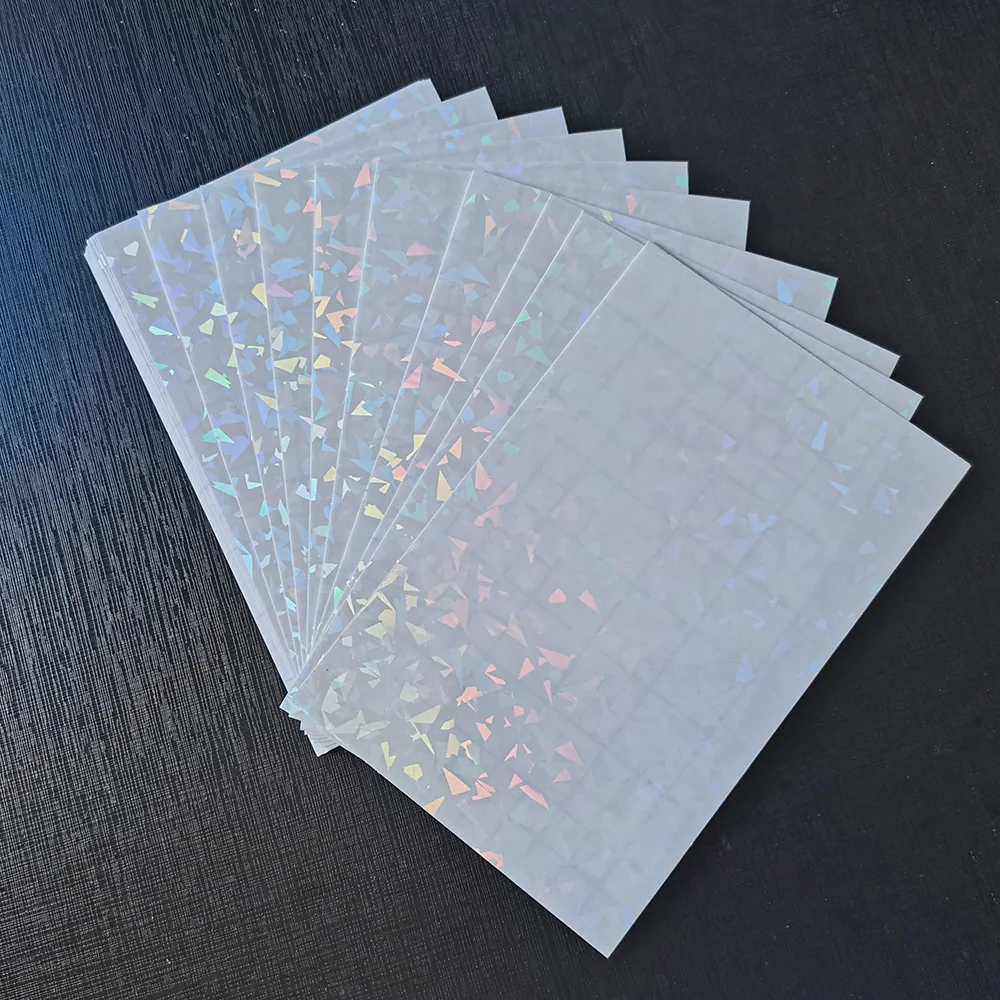 Lamination Film 50Sheets 105x165mm Adhesive Tape Back Cold Laminating Film