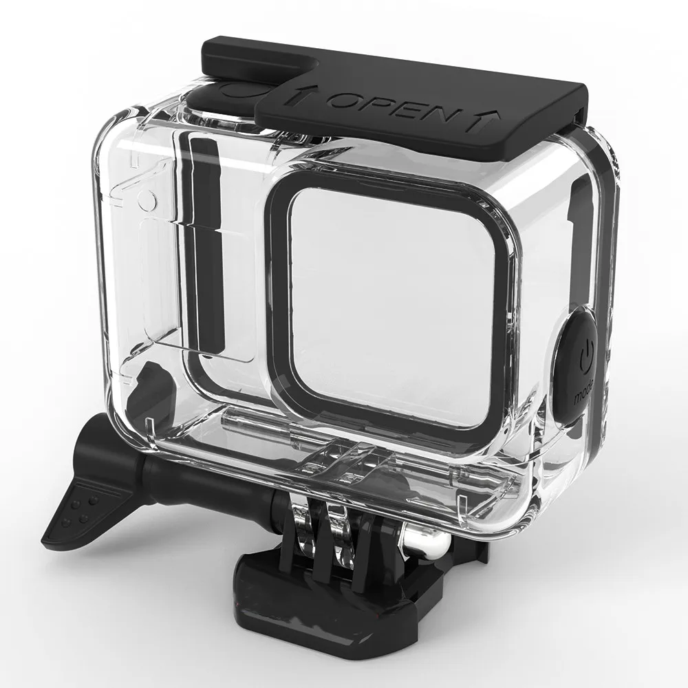 60 м подводный водонепроницаемый чехол для GoPro Hero 8 Защитный чехол Корпус черный объектив камеры 60 м Дайвинг аксессуары для плавания