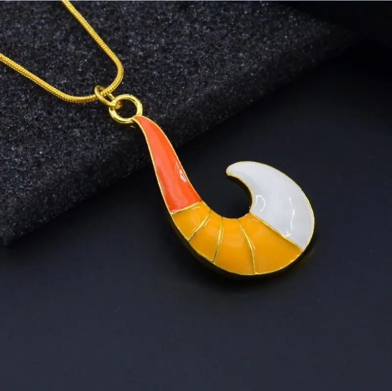 Cosplay Necklace Romance Blue Stone Luminous Pendants Polynesia Princess Cos Moana Ocean Rope Chain Necklace For Women Female Jewelry