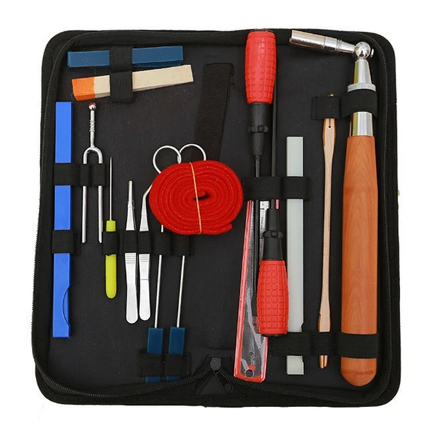 18 Pieces Piano Tuning Tools Kit Professional Piano Tuning Kits Tuning Fork