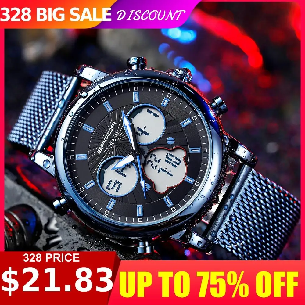 

New Night Light Multi-function Business Sports Waterproof Men's Electronic Watch Outdoor Sports Watch Waterproof Watch