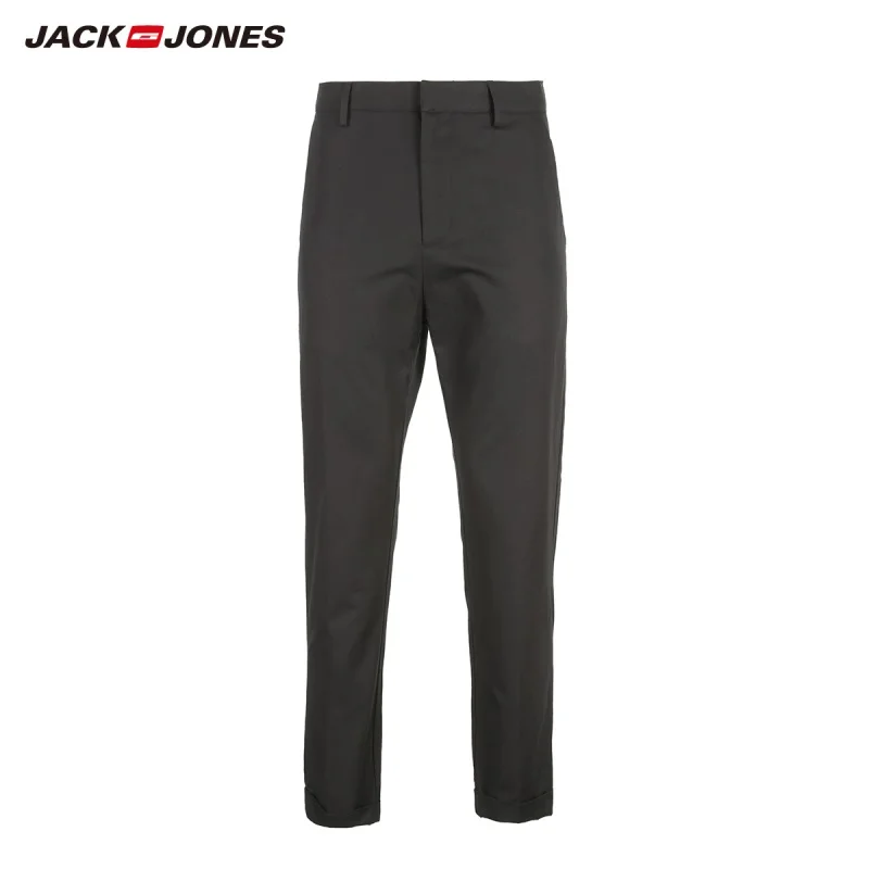 JackJones Для мужчин, длиной до щиколотки, льняной ткани повседневные штаны брюки 219114542