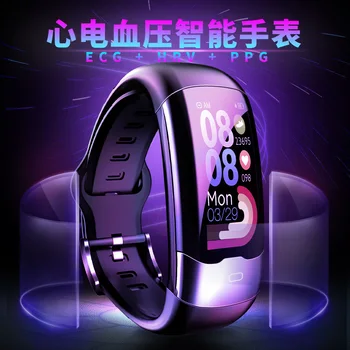 

Intelligent bracelet ECG exercise heart rate monitoring bracelet ultra long battery life USB Direct charging