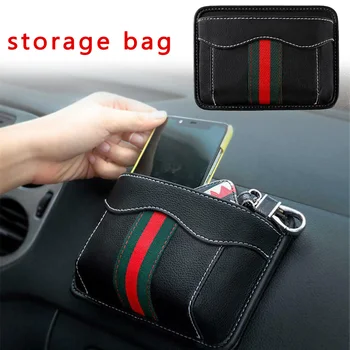 

Universal Car pocket bag Leather Side Seat Slot Storage Organizer Hanging