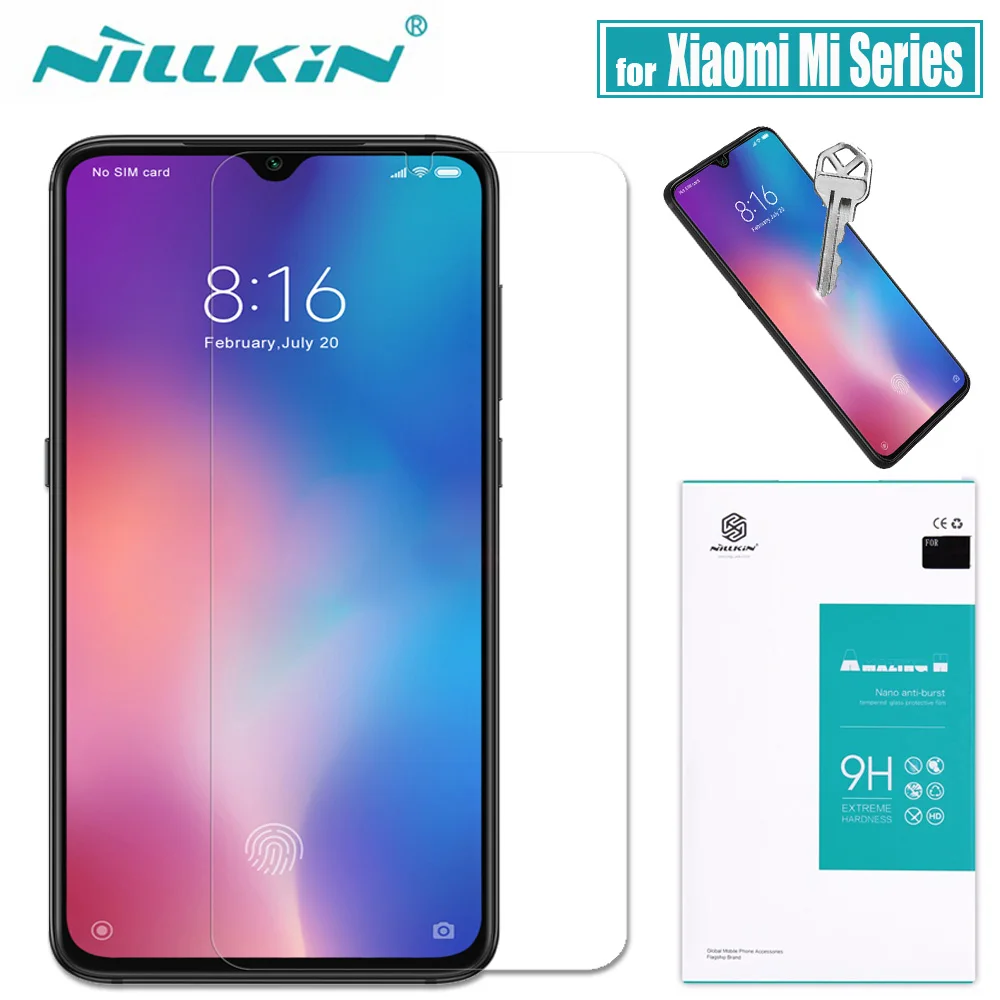 

Xiaomi Mi 9T Pro Glass Mi 9/8 SE Screen Protector Nillkin 9H Hard Glass for Redmi 7A/7/6A Safety Glass on Redmi Note 7/6/Pro