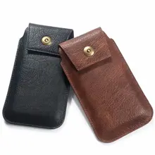 4.7-6.9 inch Fashion Waist Packs Phone Case PU Lea