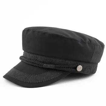 

Male canvas fitted navy cap small head full closed flat hat army hat men plus sizes military caps 54cm 56cm 57.5cm 59cm 60-62cm