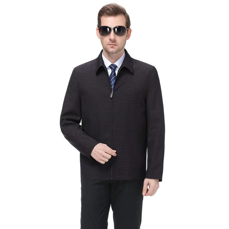 

2020 Spring And Autumn New Style Middle-aged Men Jacket Men's Wear Business Casual Dad Fold-down Collar Jacket Coat